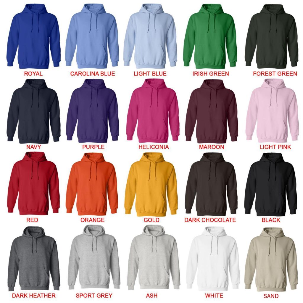 hoodie color chart - Still Woozy Store